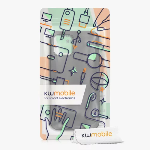 Etui Kwmobile do Apple iPhone 12/iPhone 12 Pro, szare, silikonowe, KWM000013WJ007C