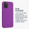 Etui Kwmobile do Apple iPhone 12/iPhone 12 Pro, fioletowe, silikonowe, KWM000013WJ008C