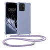 Etui Kwmobile ze smyczą do Motorola ThinkPhone, niebieskie, silikonowe, KWM0000196O003C