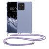 Etui Kwmobile ze smyczą do Motorola ThinkPhone, niebieskie, silikonowe, KWM0000196O003C