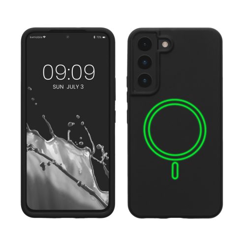 Etui Kwmobile do Samsung Galaxy S22, czarne, silikonowe, KWM000021RB001C