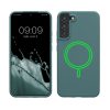Etui Kwmobile do Samsung Galaxy S22 Plus, jasnozielone, silikonowe, KWM000021RC002C