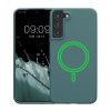 Etui Kwmobile do Samsung Galaxy S22 Plus, jasnozielone, silikonowe, KWM000021RC002C