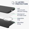 Etui Kwmobile do Samsung Galaxy S22 Ultra, czarne, silikonowe, KWM000021RD001C