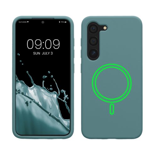 Etui Kwmobile do Samsung Galaxy S23, jasnozielone, silikonowe, KWM000021RE002C