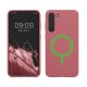 Etui Kwmobile do Samsung Galaxy S23 Plus, ciemnoróżowe, silikonowe, KWM000021RF002C