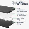 Etui Kwmobile do Samsung Galaxy S24 Plus, czarne, silikonowe, KWM000021RI001C