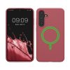Etui Kwmobile do Samsung Galaxy S24 Plus, ciemnoróżowe, silikonowe, KWM000021RI002C