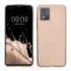 Etui Kwmobile do Motoroli Moto E13, złote, silikonowe, KWM000022OW005C