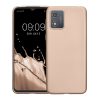 Etui Kwmobile do Motoroli Moto E13, złote, silikonowe, KWM000022OW005C