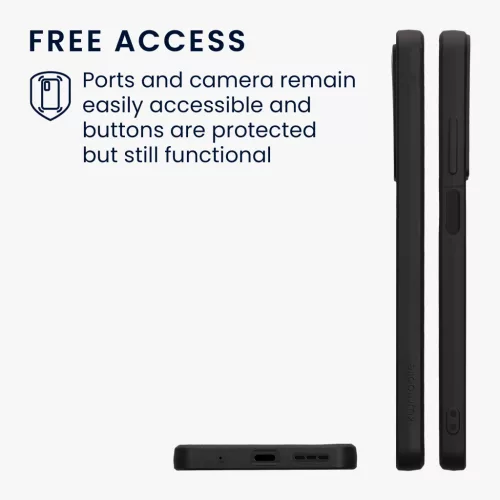 Etui Kwmobile do Motoroli Moto G24/Moto E14/Moto G04, Brązowy/Czarny, Drewno/Silikon, KWM000022RR001C