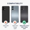 Etui Kwmobile do Motoroli Moto G24/Moto E14/Moto G04, Brązowy/Czarny, Drewno/Silikon, KWM000022RR001C
