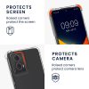 Etui Kwmobile ze smyczą do Motorola Moto G24/Moto E14/Moto G04, przezroczyste/czarne, silikonowe, KWM000022RS001C