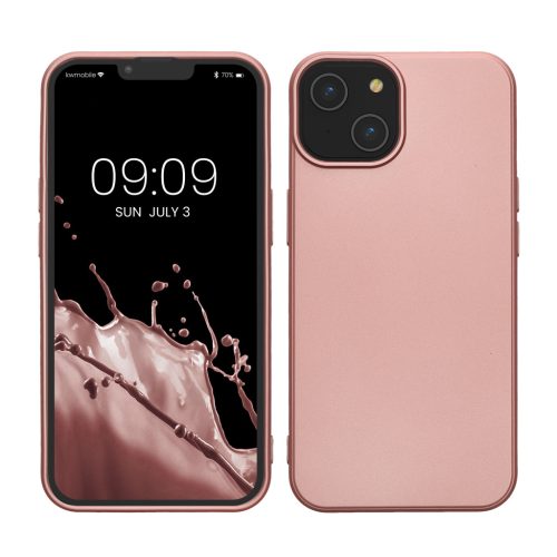 Etui Kwmobile do Apple iPhone 14, różowe, silikonowe, KWM000022RV001C