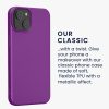 Etui Kwmobile do Apple iPhone 14, Fioletowe, Silikonowe, KWM000022RV004C
