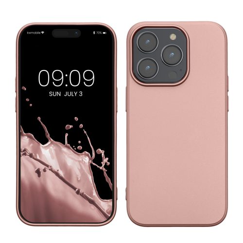 Etui Kwmobile do Apple iPhone 14 Pro, różowe, silikonowe, KWM000022RW001C