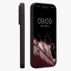 Etui Kwmobile do Apple iPhone 15 Pro, ciemnofioletowe, silikonowe, KWM000022RY005C