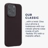 Etui Kwmobile do Apple iPhone 15 Pro, ciemnofioletowe, silikonowe, KWM000022RY005C