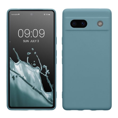 Etui Kwmobile do Google Pixel 7a, zielone, silikonowe, KWM000019YF026C