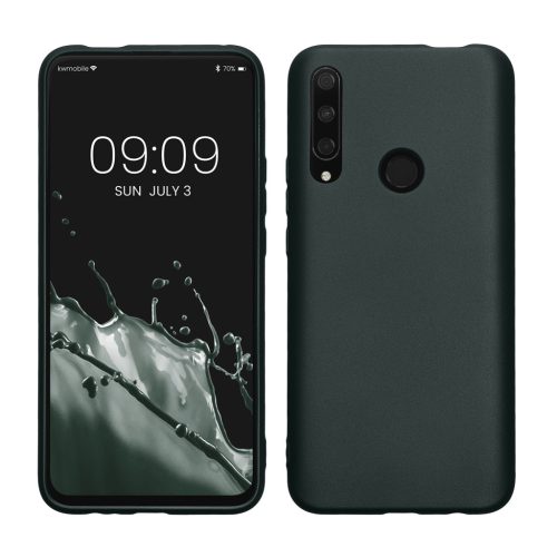 Etui Kwmobile do Honor 9X, Ciemnozielone, Silikonowe, KWM000020IH005C