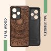 Etui Kwmobile do Xiaomi Redmi Note 13 Pro Plus 5G, brązowe, drewno/silikon, KWM000020KL003C