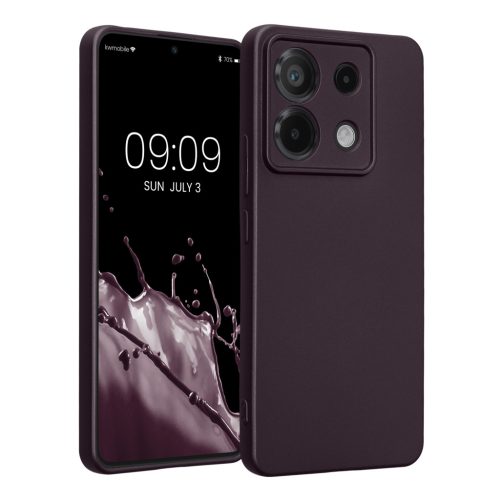 Etui Kwmobile do Xiaomi Redmi Note 13 Pro 5G, Ciemny Fiolet, Silikon, KWM000020LE006C