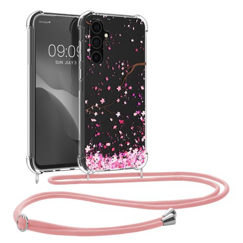Etui Kwmobile ze smyczą do Samsung Galaxy S23 FE, wielokolorowe, silikonowe, KWM000021RO001C
