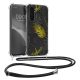 Etui Kwmobile ze smyczą do Samsung Galaxy S23 FE, wielokolorowe, silikonowe, KWM000021RO002C