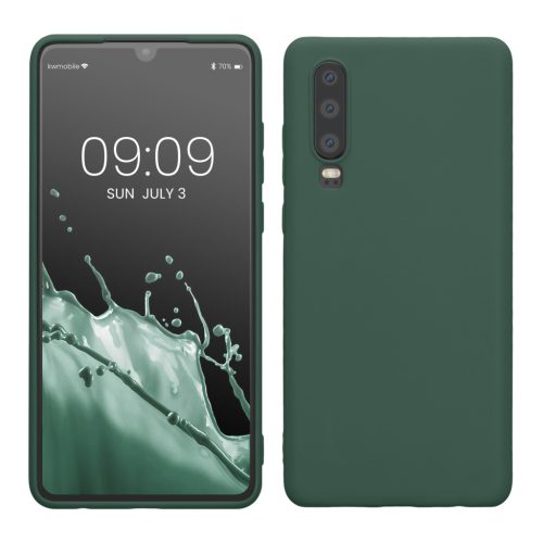Etui Kwmobile do Huawei P30, zielone, silikonowe, KWM000009MF021C