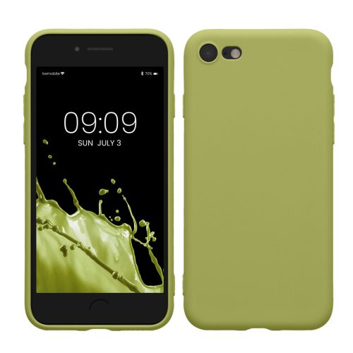 Etui Kwmobile do Apple iPhone SE (2022)/iPhone SE (2020)/iPhone 8, jasnozielone, silikonowe, KWM0000083F051C
