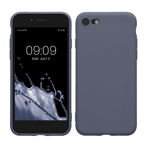 Etui Kwmobile do Apple iPhone SE (2022)/iPhone SE (2020)/iPhone 8, szare, silikonowe, KWM0000083F056C