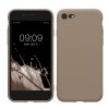 Etui Kwmobile do Apple iPhone SE (2022)/iPhone SE (2020)/iPhone 8, beżowe, silikonowe, KWM0000083F060C