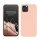 Etui Kwmobile do Apple iPhone 12/iPhone 12 Pro, kremowe, silikonowe, KWM0000129A058C