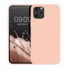 Etui Kwmobile do Apple iPhone 12/iPhone 12 Pro, kremowe, silikonowe, KWM0000129A058C