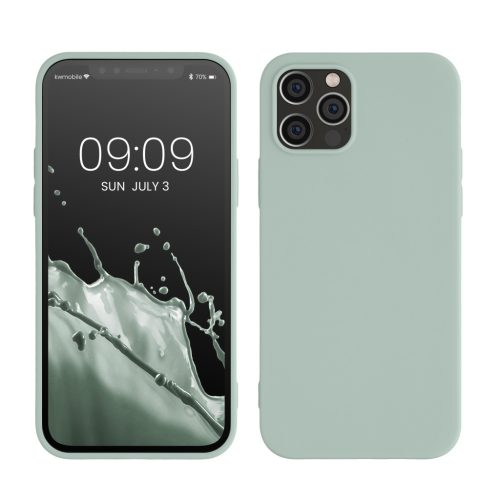 Etui Kwmobile do Apple iPhone 12/iPhone 12 Pro, zielone, silikonowe, KWM0000129A059C