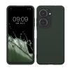 Etui Kwmobile do Asus Zenfone 10/Zenfone 9, ciemnozielone, silikonowe, KWM0000171G008C