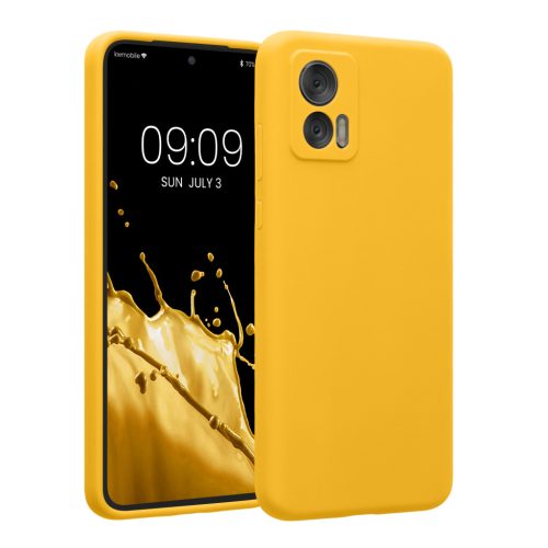 Etui Kwmobile do Motorola Edge 30 Neo, żółte, silikonowe, KWM000018PE012C