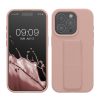 Etui Kwmobile do Apple iPhone 15 Pro, jasnoróżowe, silikonowe, KWM000020EK004C