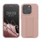 Etui Kwmobile do Apple iPhone 15 Pro, jasnoróżowe, silikonowe, KWM000020EK004C