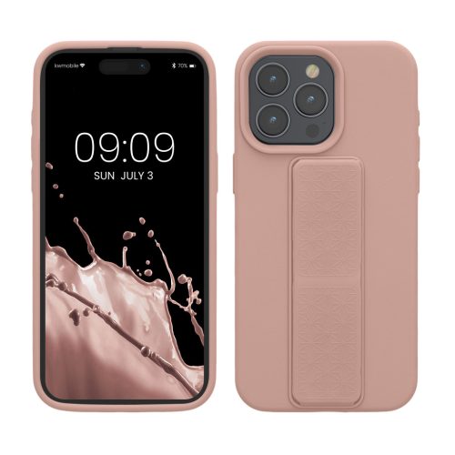 Etui Kwmobile do Apple iPhone 15 Pro Max, jasnoróżowe, silikonowe, KWM000020EL004C