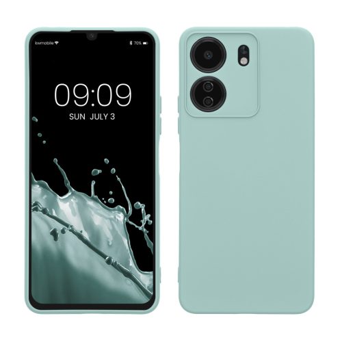 Etui Kwmobile do Xiaomi Poco C65/Redmi 13C, jasnozielone, silikonowe, KWM000020KN005C