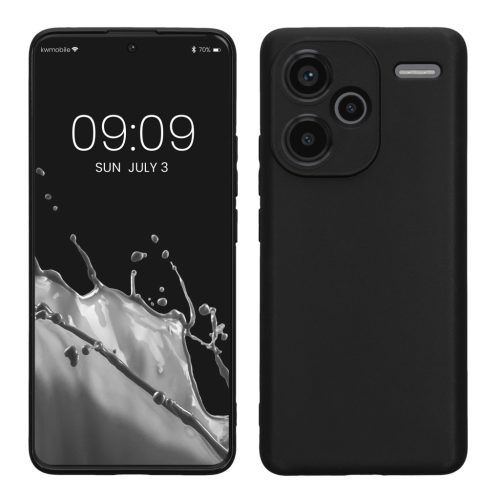 Etui Kwmobile do Xiaomi Redmi Note 13 Pro Plus 5G, czarne, silikonowe, KWM000020OF001C