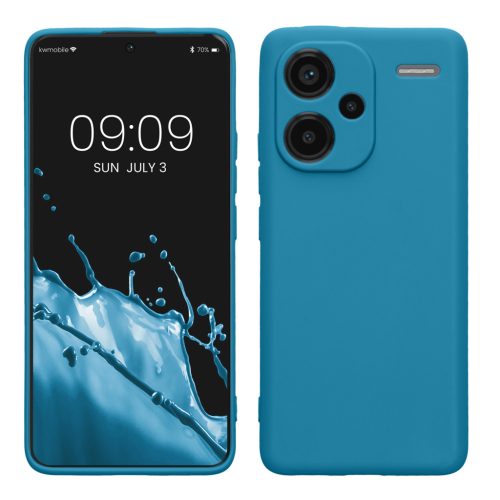 Etui Kwmobile do Xiaomi Redmi Note 13 Pro Plus 5G, niebieskie, silikonowe, KWM000020OF005C