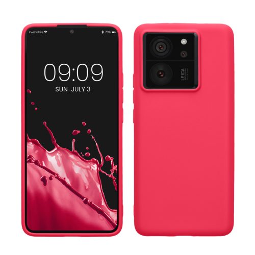 Etui Kwmobile do Xiaomi 13T/13T Pro, różowe, silikonowe, KWM000020IV009C