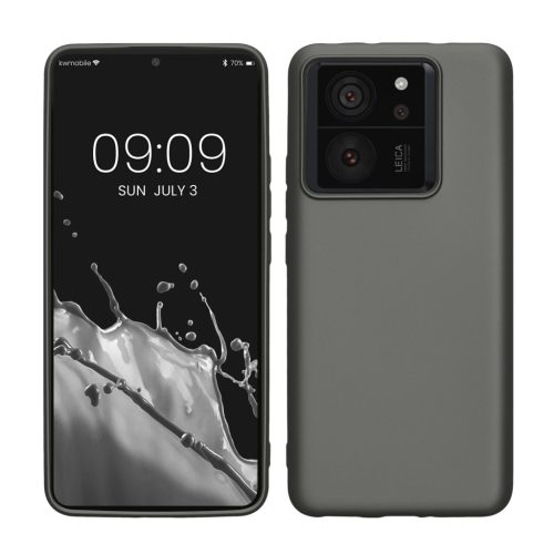 Etui Kwmobile do Xiaomi 13T/13T Pro, szare, silikonowe, KWM000020IW005C