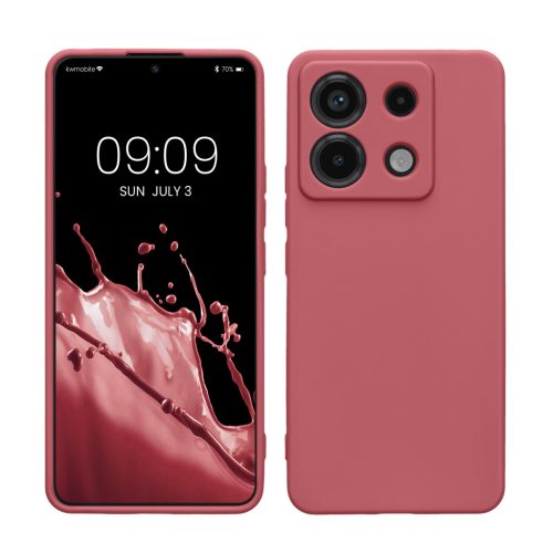 Etui Kwmobile do Xiaomi Redmi Note 13 Pro 5G, ciemnoróżowe, silikonowe, KWM000020LD016C