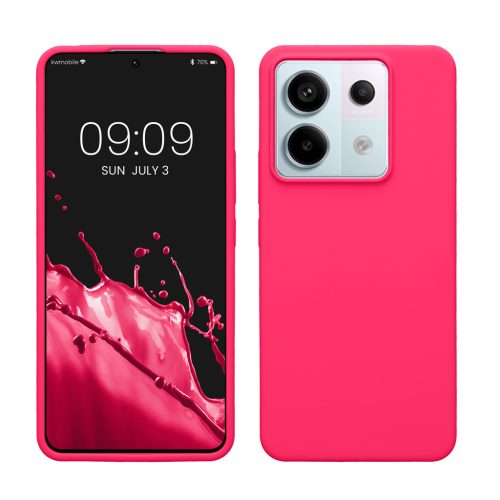 Etui Kwmobile do Xiaomi Redmi Note 13 Pro 5G, różowe, silikonowe, KWM000020LF006C