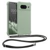Etui Kwmobile ze smyczą do Google Pixel 8, jasnozielone, silikonowe, KWM0000208T005C
