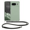 Etui Kwmobile ze smyczą do Google Pixel 8, jasnozielone, silikonowe, KWM0000208T005C