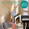 Set 11 piese mobilier casuta de papusi Navaris, compatibil universal, multicolor, MDF/lemn